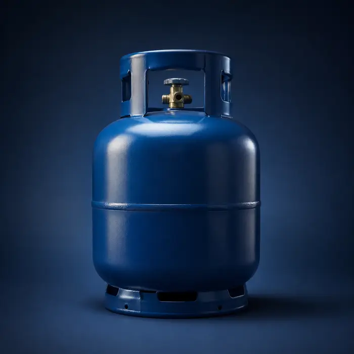 Botijão de gás azul de 13kg
